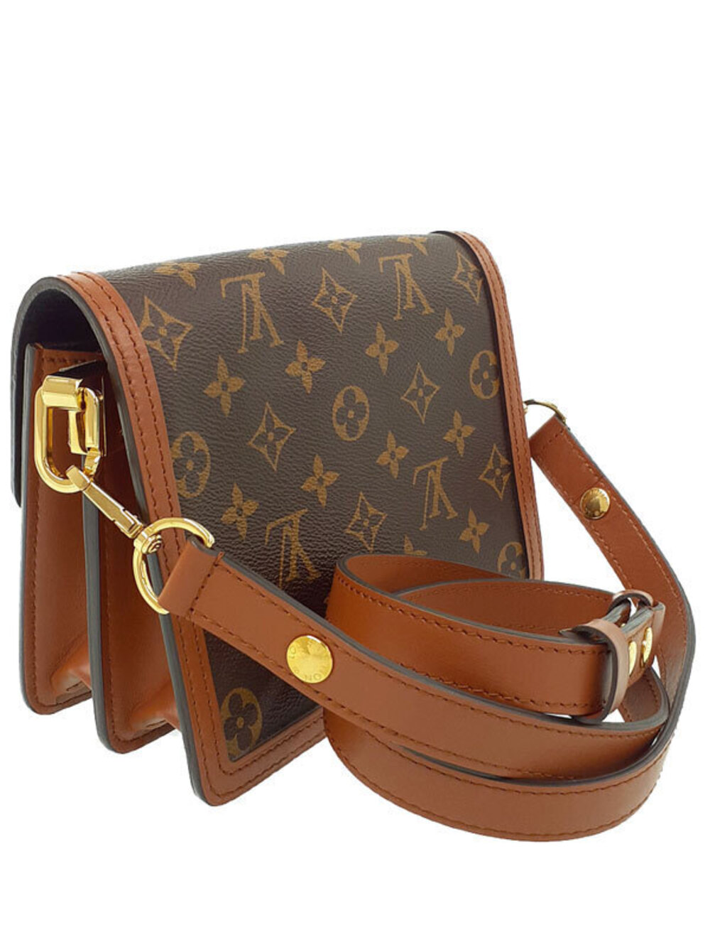Louis Vuitton Reverse Dauphine Bag Shoulder Monogram Brown